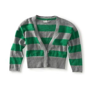 Aeropostale Womens Cropped Stripe Cardigan Sweater, 361, Juniors, L